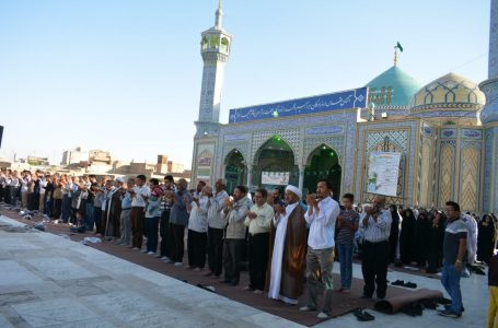 بقاع متبرکه میزبان نمازگزاران در عید فطر هستند